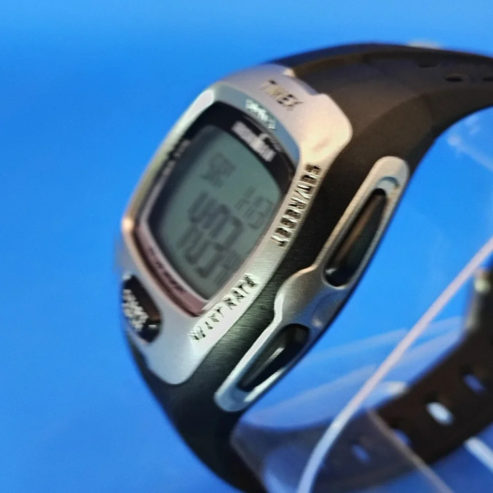New! Vintage 2001 Timex IronMan 40mm Mens‎ Digital Sport Watch Full Set NOS